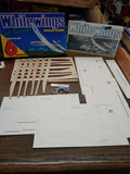 Vtg White Wings 6 Gliders Airplane Kit AG 600 Balsa Wood Fiber Japan w/Open Box