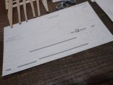 Vtg White Wings 6 Gliders Airplane Kit AG 600 Balsa Wood Fiber Japan w/Open Box