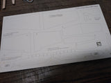 Vtg White Wings 6 Gliders Airplane Kit AG 600 Balsa Wood Fiber Japan w/Open Box