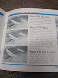Vtg White Wings 6 Gliders Airplane Kit AG 600 Balsa Wood Fiber Japan w/Open Box