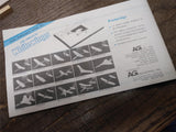 Vtg White Wings 6 Gliders Airplane Kit AG 600 Balsa Wood Fiber Japan w/Open Box