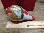 Vtg 2011 Pier1 Li Bien Blown Glass Reverse Hand Painted Angel Christmas Ornament