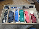 Vtg Marx O Gauge Train Set NYC 588 Diesel Switcher w/Car Hauler & 4 Cars Box!