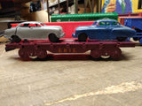 Vtg Marx O Gauge Train Set NYC 588 Diesel Switcher w/Car Hauler & 4 Cars Box!