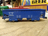 Vtg Marx O Gauge Train Set NYC 588 Diesel Switcher w/Car Hauler & 4 Cars Box!
