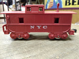 Vtg Marx O Gauge Train Set NYC 588 Diesel Switcher w/Car Hauler & 4 Cars Box!
