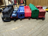 Vtg Marx O Gauge Train Set NYC 588 Diesel Switcher w/Car Hauler & 4 Cars Box!