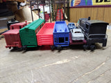 Vtg Marx O Gauge Train Set NYC 588 Diesel Switcher w/Car Hauler & 4 Cars Box!