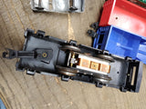 Vtg Marx O Gauge Train Set NYC 588 Diesel Switcher w/Car Hauler & 4 Cars Box!