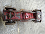 Vtg Antique Toy 1930's AC Williams Cast Iron Red Truck Steel Artillery Wheels