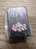 Vtg 2006 NOS Sealed Zippo TGI FRIDAYS Black Matte Cigarette Lighter Made In USA!