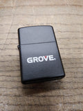 Vtg 2006 NOS Sealed Zippo GROVE Black Matte Cigarette Lighter Made In USA!