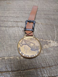 Vtg Lima Move The Earth With A Lima Shovel Brass WATCH FOB Cleveland Equip Co
