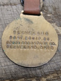 Vtg Lima Move The Earth With A Lima Shovel Brass WATCH FOB Cleveland Equip Co