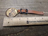 Vtg Lima Move The Earth With A Lima Shovel Brass WATCH FOB Cleveland Equip Co