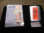 Vtg Sealed ZIPPO 1996 Limited Edition Classic Pinup Petty Girl Lighter RED w/Box