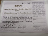 Vtg Sealed ZIPPO 1997 Limited Edition Classic Bunny Petty Girl Lighter w/Box