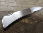 Vtg Winchester Single 2.5" Blade Folding Pocket Knife Deer Scene Stainless Steel
