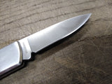 Vtg Winchester Single 2.5" Blade Folding Pocket Knife Deer Scene Stainless Steel