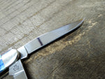 Case XX Pocket Knife Navy Blue Bone Handle Medium Stockman 6318 Stainless Blade!