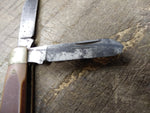 Vtg Schrade USA 340T Old Timer 3 Blade Folding Pocket Knife 2.5" Blade