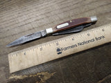 Vtg Schrade USA 340T Old Timer 3 Blade Folding Pocket Knife 2.5" Blade