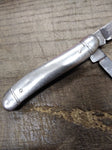 Vtg Imperial Prov R.I. USA Folding Pocket Knife Metal Handle 2 Blade 3" Closed
