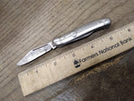 Vtg Imperial Prov R.I. USA Folding Pocket Knife Metal Handle 2 Blade 3" Closed