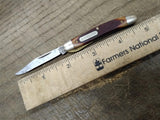 Vtg Schrade Old Timer USA 180T Single Blade Folding Pocket Knife 2 Inch Blade