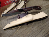 Cobra Stainless Steel 11" Fixed Blade Bowie Hunting Knife Leather Sheath Japan 1