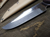 Cobra Stainless Steel 11" Fixed Blade Bowie Hunting Knife Leather Sheath Japan 1