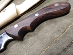 Cobra Stainless Steel 11" Fixed Blade Bowie Hunting Knife Leather Sheath Japan 1