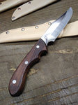 Cobra Stainless Steel 11" Fixed Blade Bowie Hunting Knife Leather Sheath Japan 1