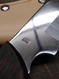 Cobra Stainless Steel 11" Fixed Blade Bowie Hunting Knife Leather Sheath Japan 1