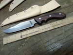 Cobra Stainless Steel 11" Fixed Blade Bowie Hunting Knife Leather Sheath Japan 1