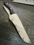 Cobra Stainless Steel 11" Fixed Blade Bowie Hunting Knife Leather Sheath Japan 2