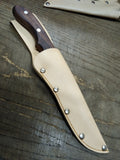Cobra Stainless Steel 11" Fixed Blade Bowie Hunting Knife Leather Sheath Japan 2
