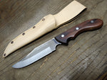 Cobra Stainless Steel 11" Fixed Blade Bowie Hunting Knife Leather Sheath Japan 2
