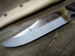 Cobra Stainless Steel 11" Fixed Blade Bowie Hunting Knife Leather Sheath Japan 2