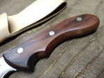 Cobra Stainless Steel 11" Fixed Blade Bowie Hunting Knife Leather Sheath Japan 2