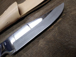 Cobra Stainless Steel 11" Fixed Blade Bowie Hunting Knife Leather Sheath Japan 2