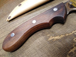 Cobra Stainless Steel 11" Fixed Blade Bowie Hunting Knife Leather Sheath Japan 2