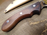Cobra Stainless Steel 11" Fixed Blade Bowie Hunting Knife Leather Sheath Japan 2