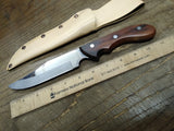 Cobra Stainless Steel 11" Fixed Blade Bowie Hunting Knife Leather Sheath Japan 2