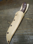 Cobra Stainless Steel 10.5" Fixed Blade Hunting Filet Knife Leather Sheath Japan