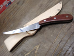 Cobra Stainless Steel 10.5" Fixed Blade Hunting Filet Knife Leather Sheath Japan