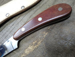 Cobra Stainless Steel 10.5" Fixed Blade Hunting Filet Knife Leather Sheath Japan