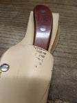 Cobra Stainless Steel 10.5" Fixed Blade Hunting Filet Knife Leather Sheath Japan