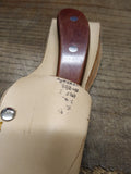 Cobra Stainless Steel 10.5" Fixed Blade Hunting Filet Knife Leather Sheath Japan