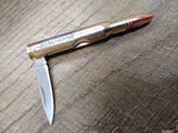 Vtg Winchester Bullet Folding #4040515A Pocket Knife 1 5/8 Inch Blade Nice Shape